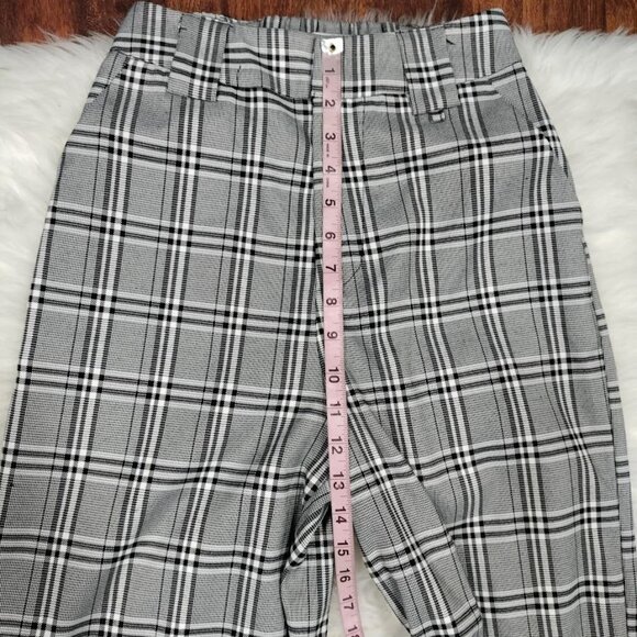 I.AM.GIA High-Waisted Cobain Plaid Relaxed-Fit Chain Pants Goth 80's Size Small - Picture 8 of 10